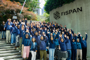 FISPAN team photo taken after a quarterly all-hands meeting