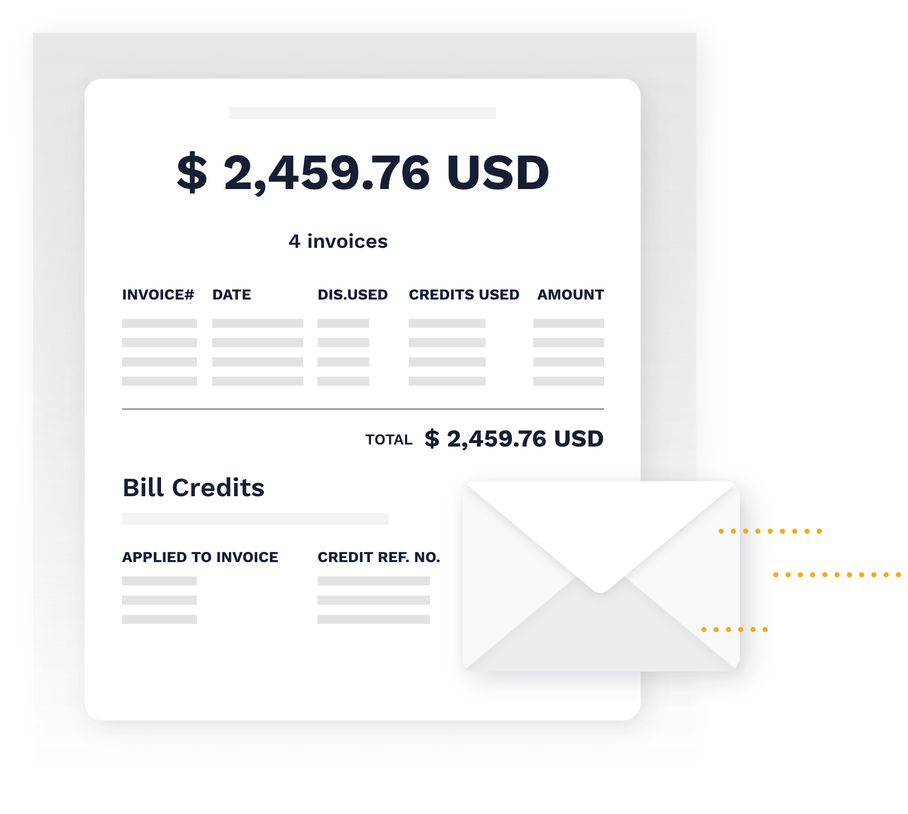 Remittance advice emails